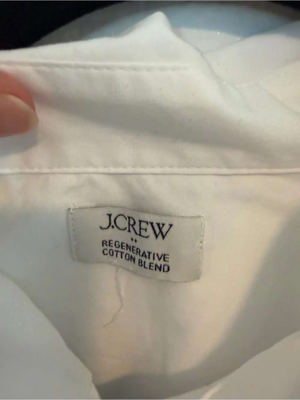 NWOT J.Crew White Puff Sleeve Button-Up Cotton Blouse Approx Size L